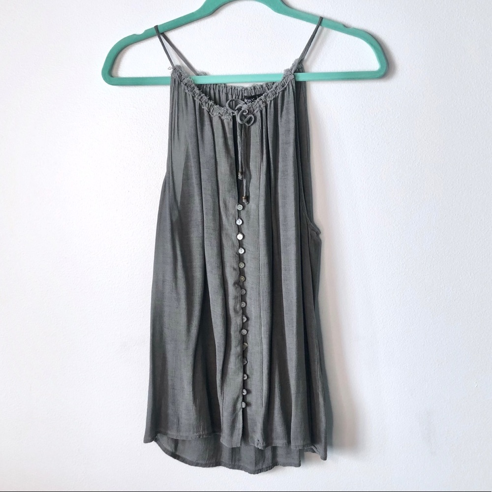 Gypsy 05 Gray Flowy Tank
